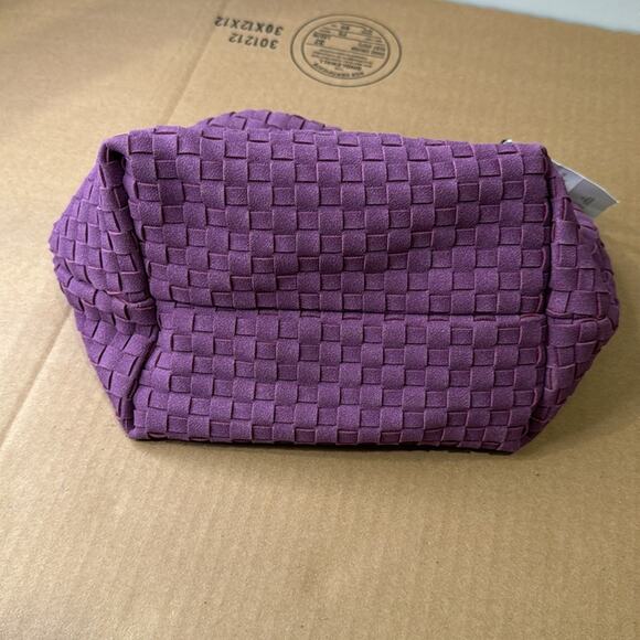 🍁 VIRAL NWT Rubi Woven Goldie Mini Handle Purple - Picture 7 of 9